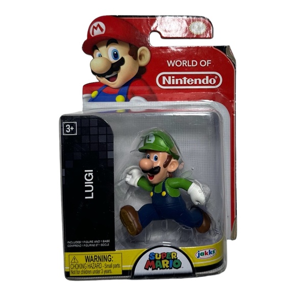 Jakks World of Nintendo Super Mario Series 2 Luigi Figure - Picture 1 of 1